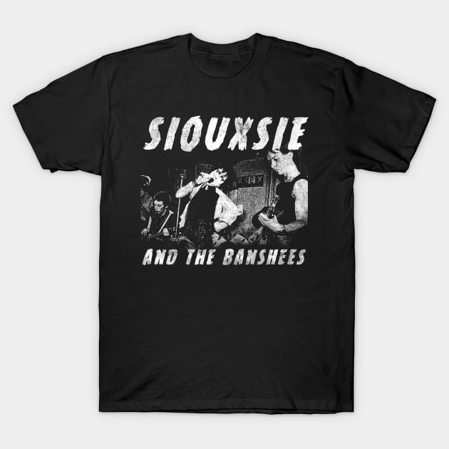 Vintage Distressed Siouxsie and the Banshees | Post Punk Vintage Design T-Shirt by LilGhostees
